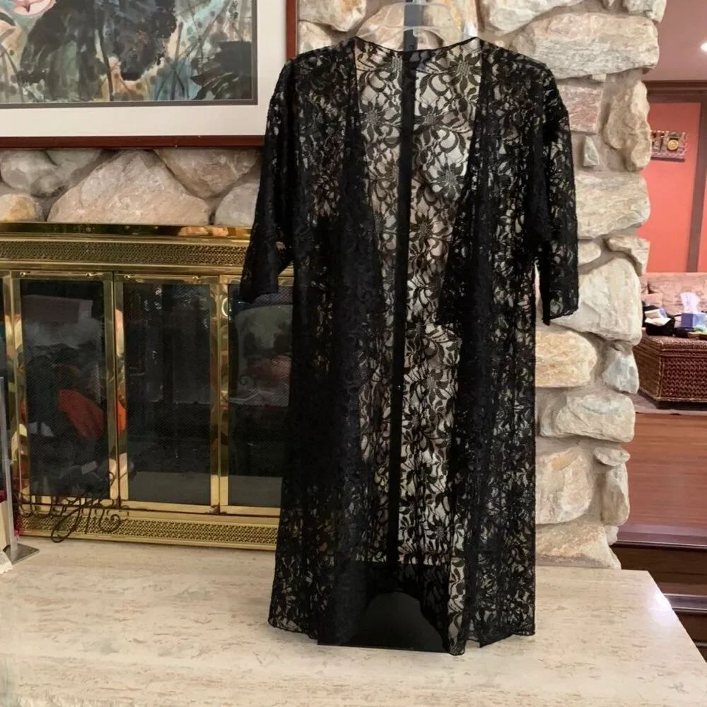 Womens lace Lularoe shirly kimono M